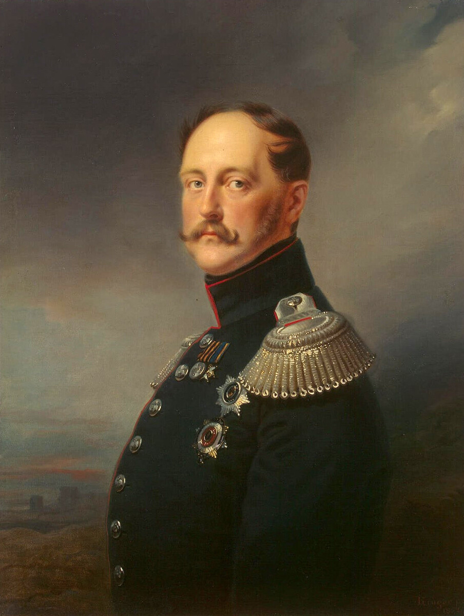 Porträt von Zar Nikolaus I., 1852, Franz Krüger.