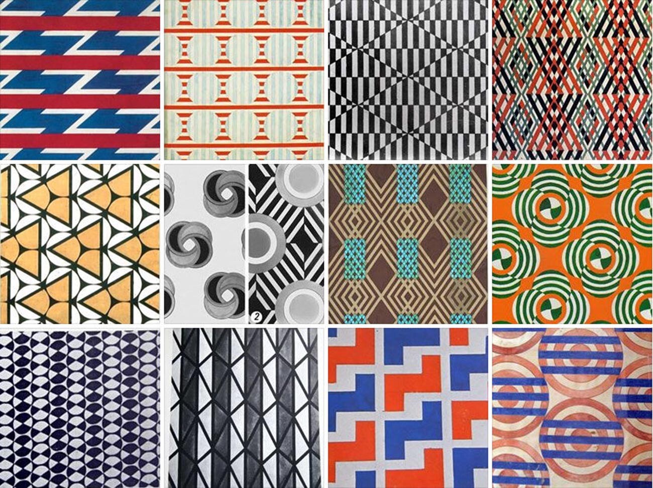Avant-garde patterns for fabrics