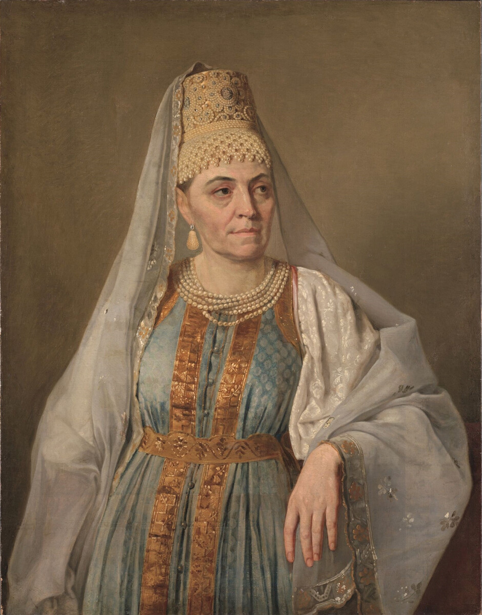Alexeï Venetsianov. Portrait de la femme de l'artiste, Marfa Venetsianova, 1828
