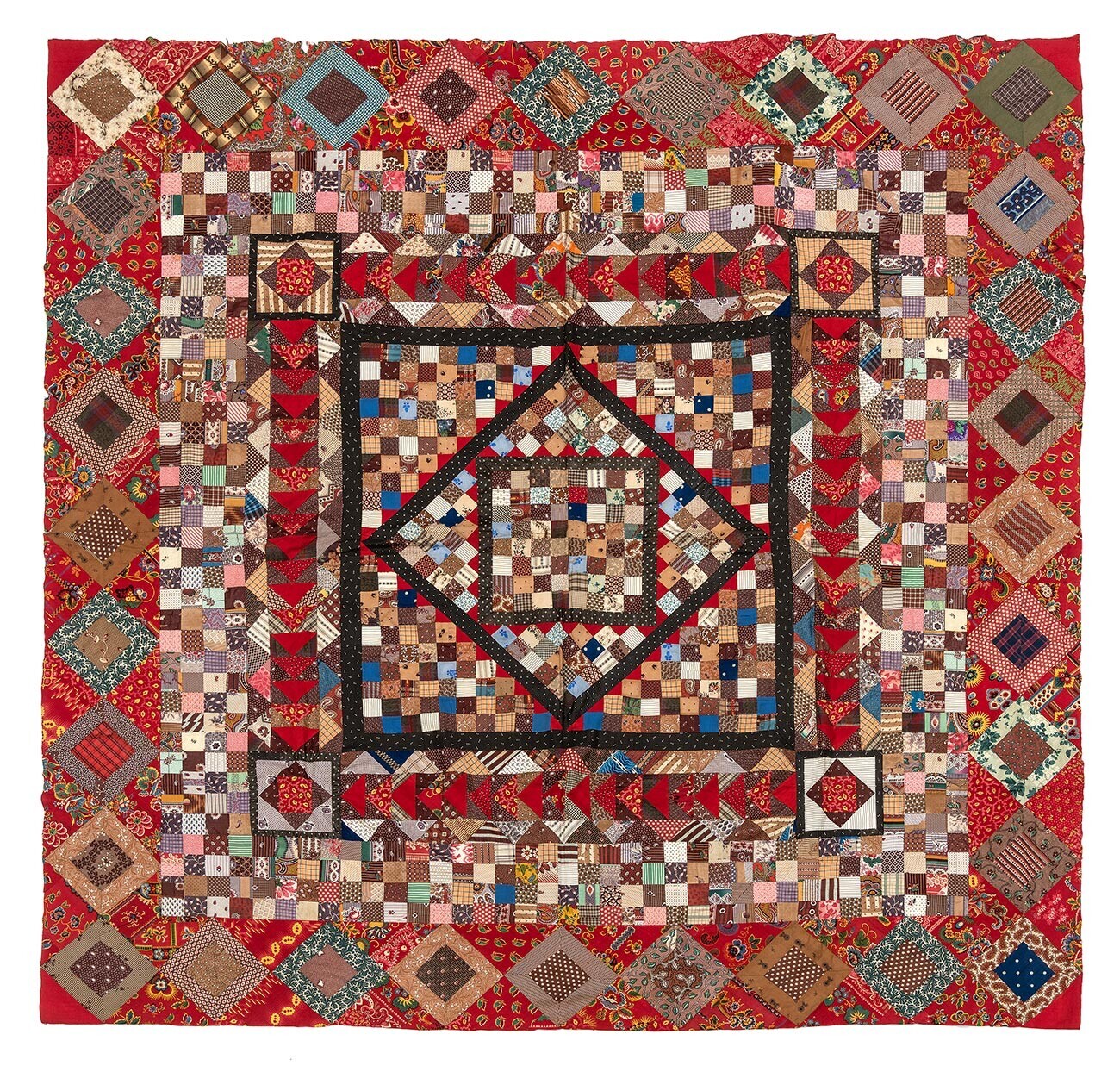 Selimut kain perca (patchwork). Akhir abad ke-19. Kazan