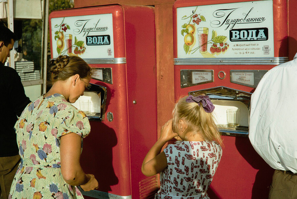 Soda on sale, 1960s.