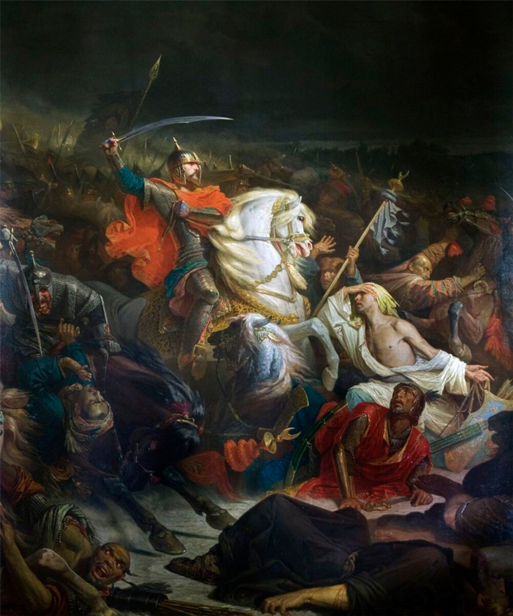 Batalla de Kulikovo, 1849, Adolphe Yvon 