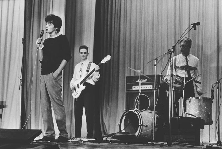 Il cantante sovietico Viktor Tsoj e la sua band 