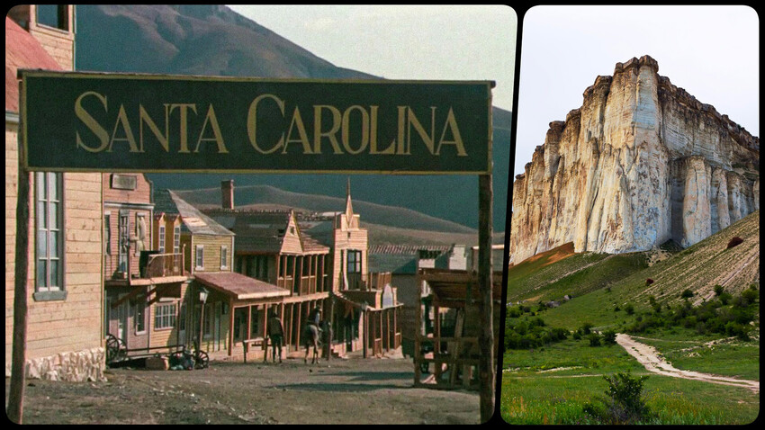映画『カプチーノ街から来た男』（1987年）の撮影のために作られた街サンタ・カロリーナ