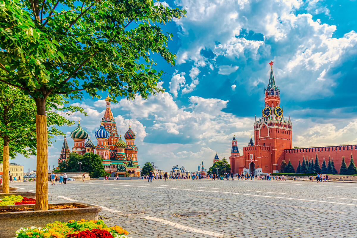 The Red Square in Moscow