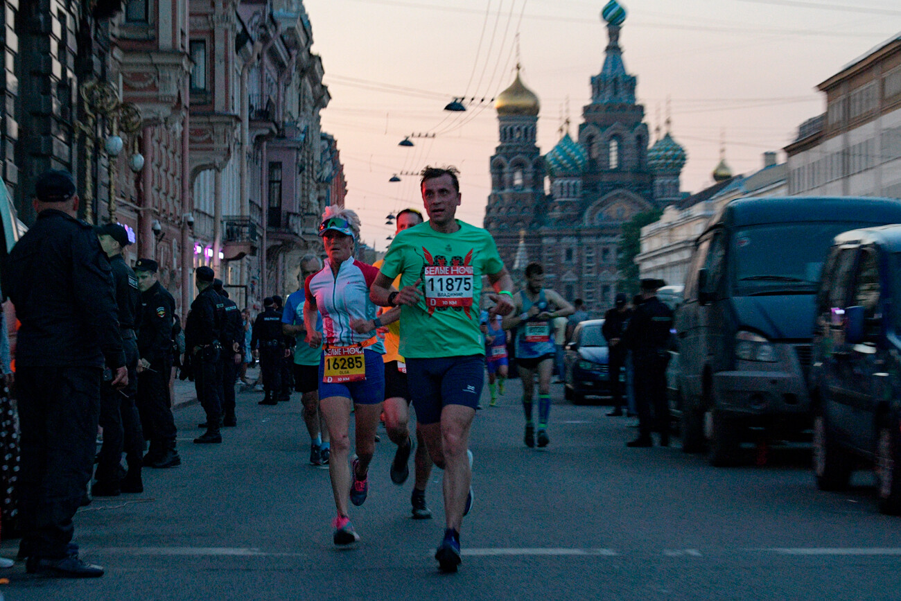 Учесници маратона, Санкт Петербург.
