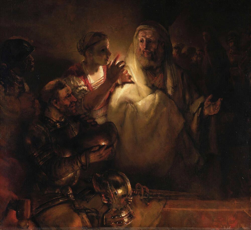Rembrandt. Die Verleugnung des Heiligen Petrus, 1660