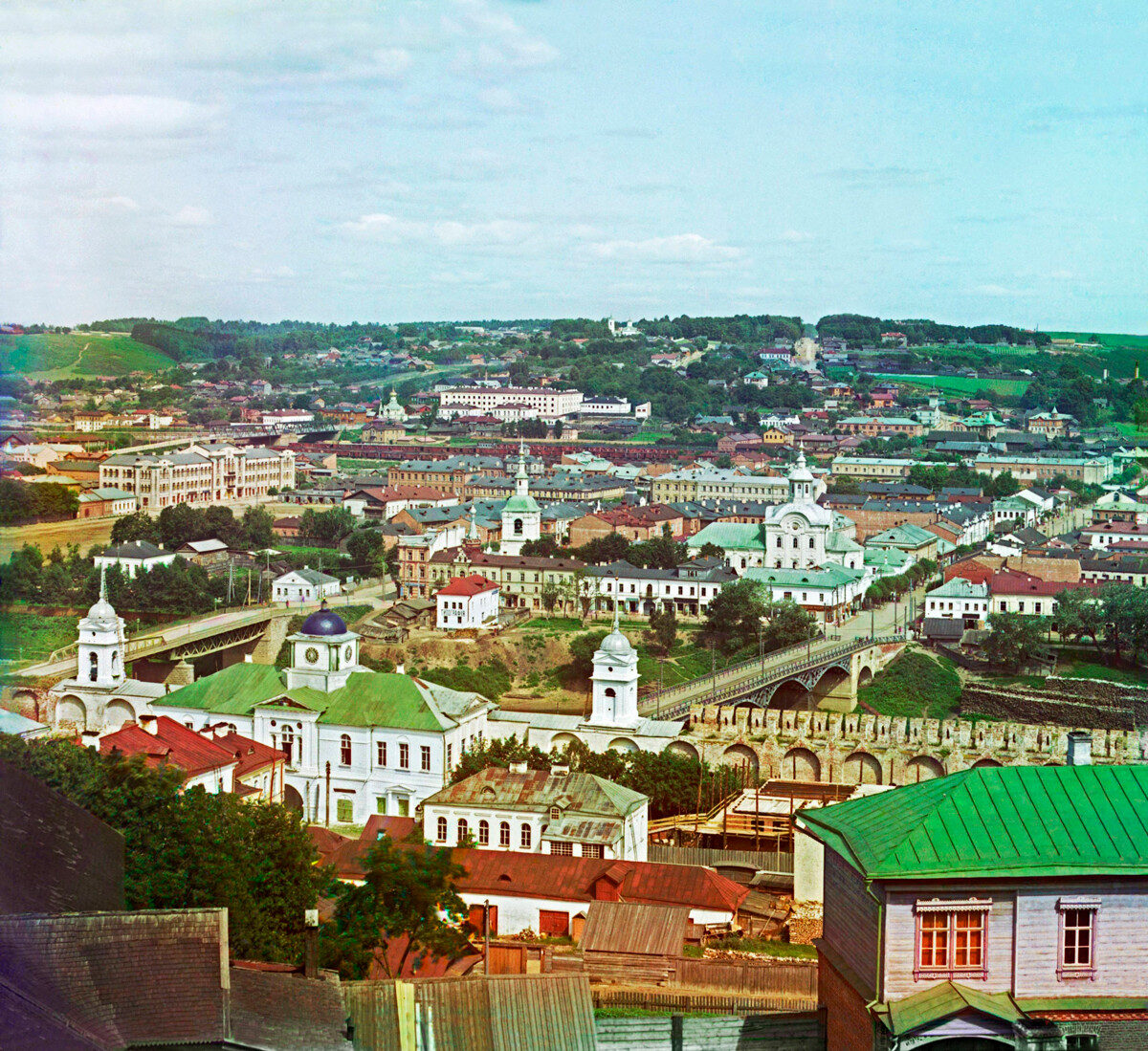 View of Smolensk from the Cathedral Hill, 1911-1912.