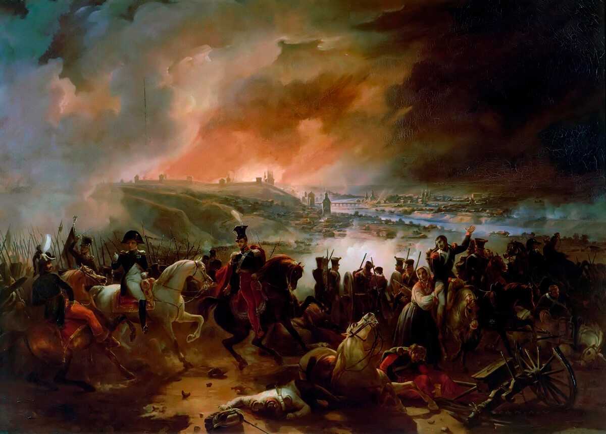 「スモレンスクの戦い」ジャン・シャルル・ラングロワ作、1839年