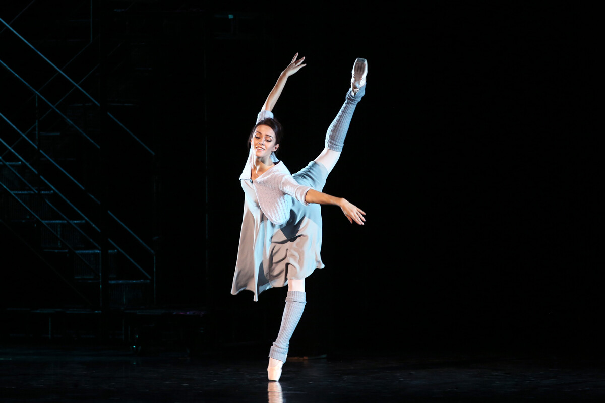 Dancing the part of Cinderella in the anonymous ballet staged by Alexei Ratmansky