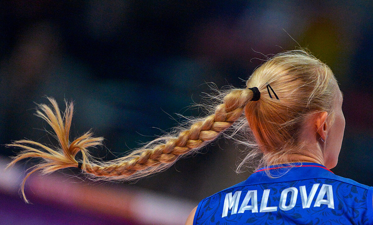 Una jugadora de voleibol rusa, Anna Malova.
