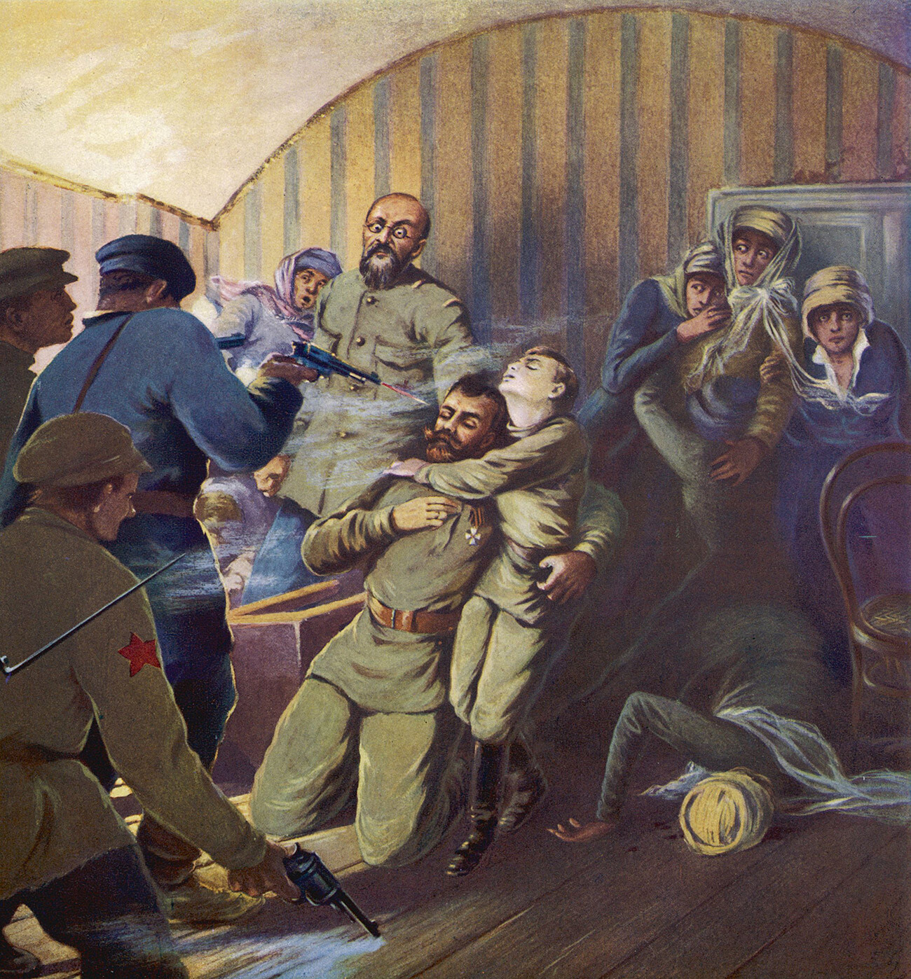 Погубљење цара Николаја II и његове породице у Јекатеринбургу.