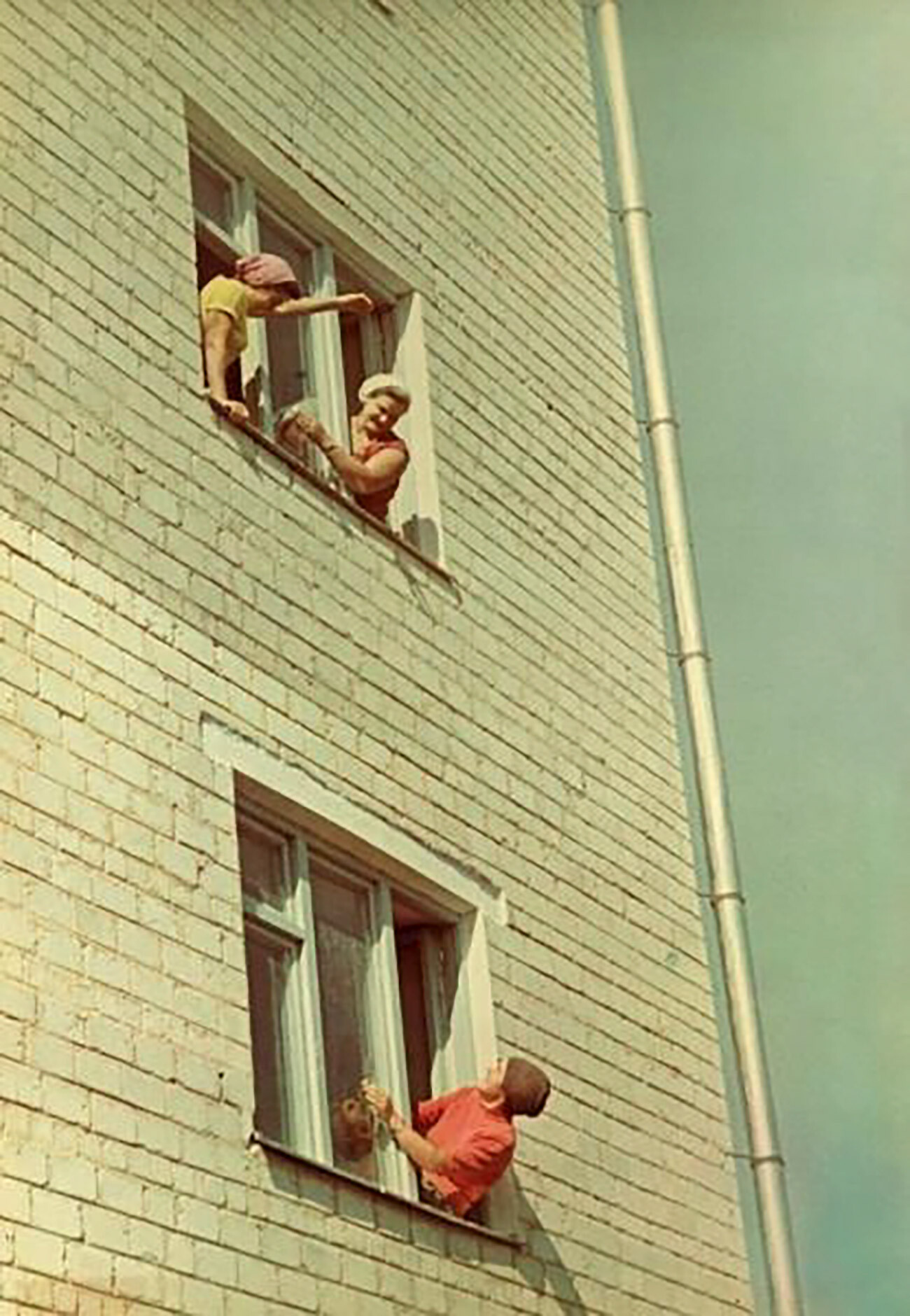「窓掃除」、1950年代 