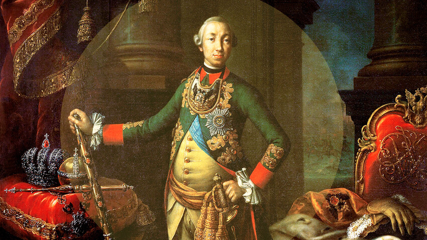 Ritratto di Pietro III, 1762. / Aleksej Petrovich Antropov / Archivio di Storia Universale
