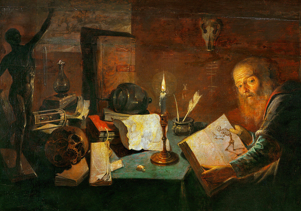 The Alchemist (1634).  David Ryckaert III