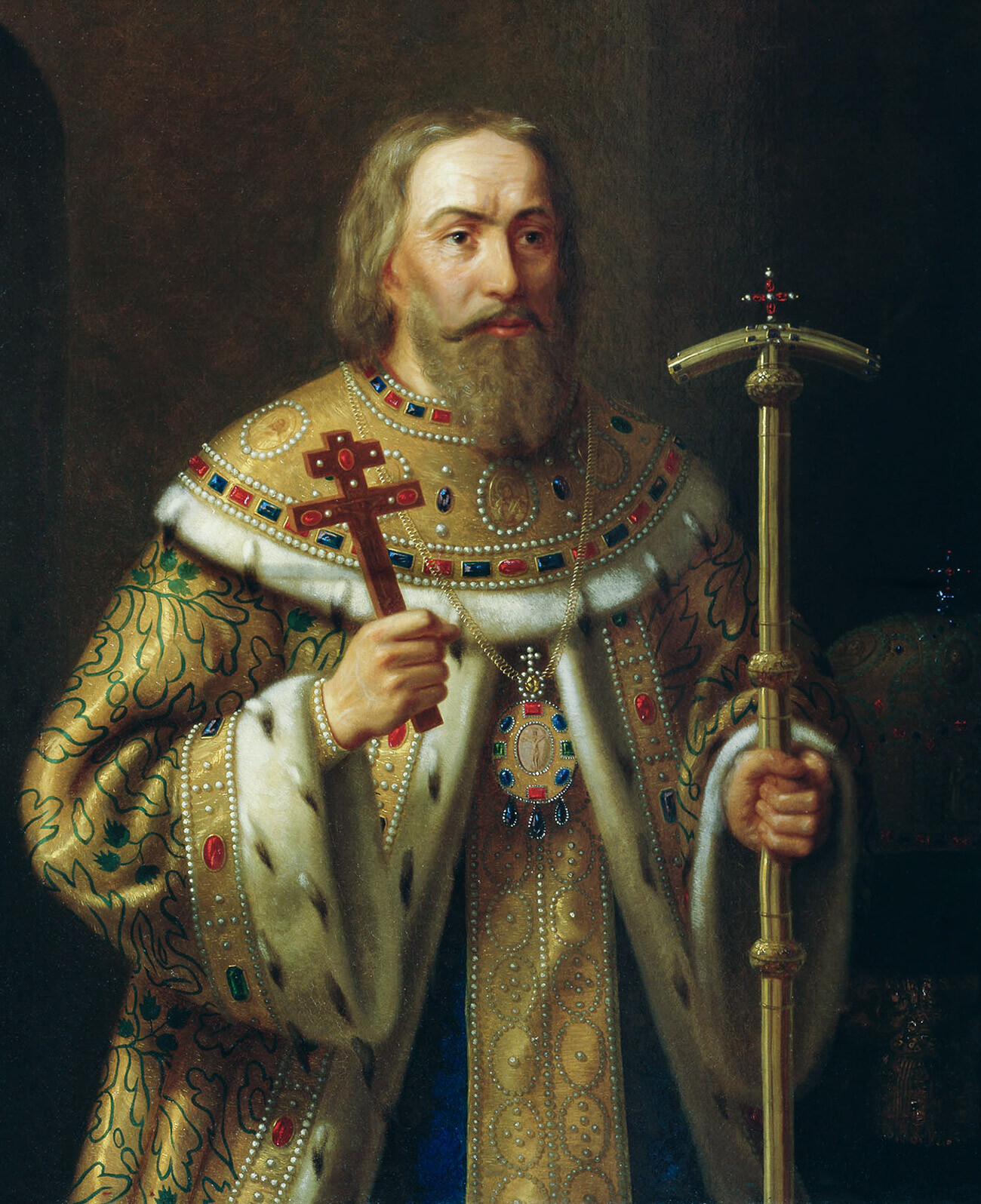El patriarca Filaret de Rusia (cuadro del siglo XIX) 