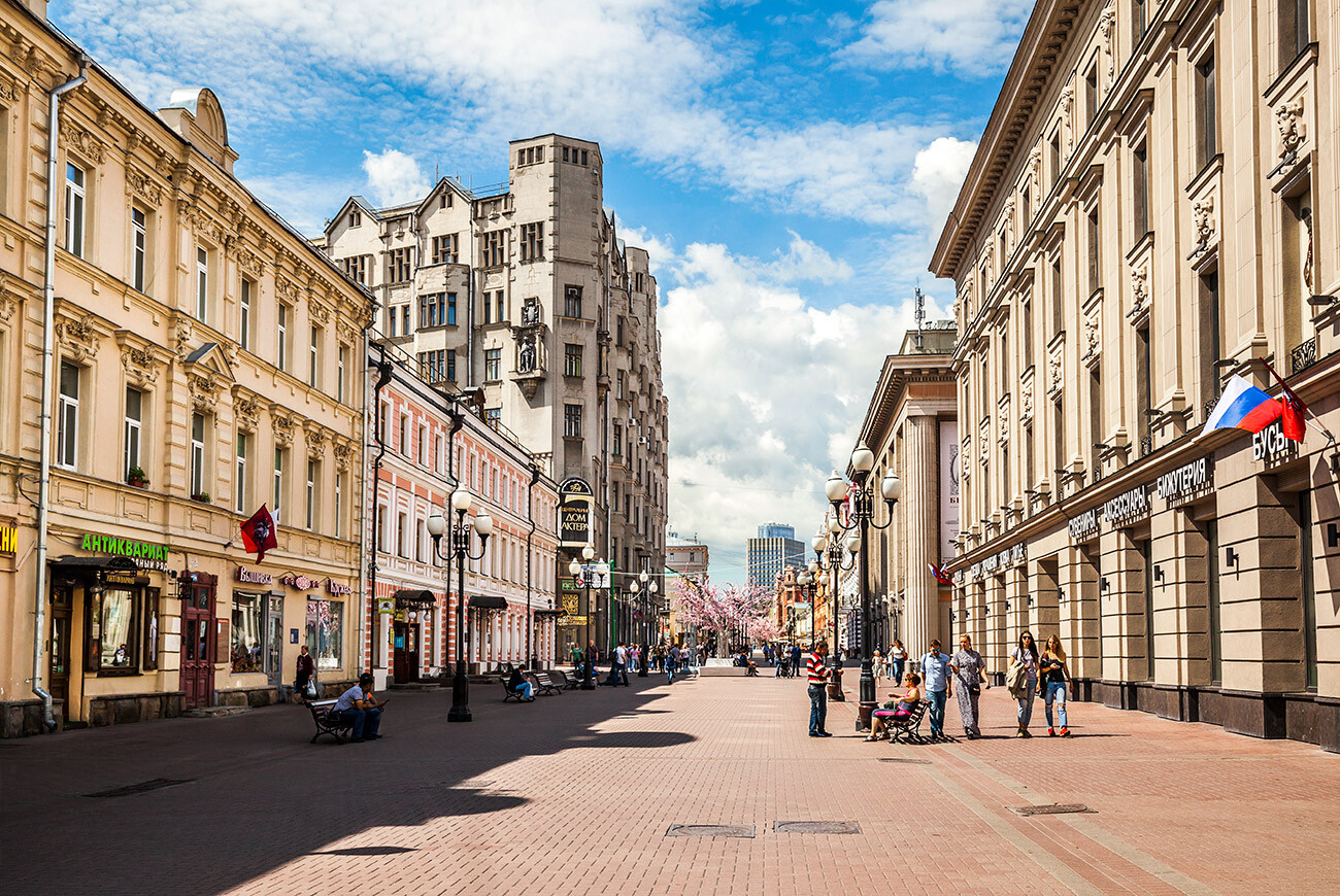 Arbat, most famous pedestrian street in Russia, not only Moscow