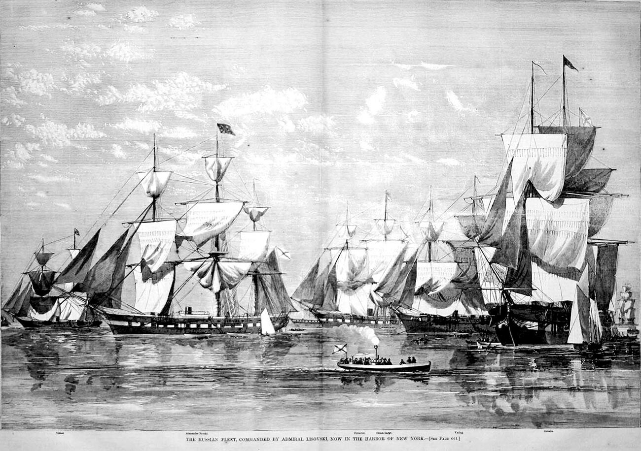 Russian ships in New York Harbor