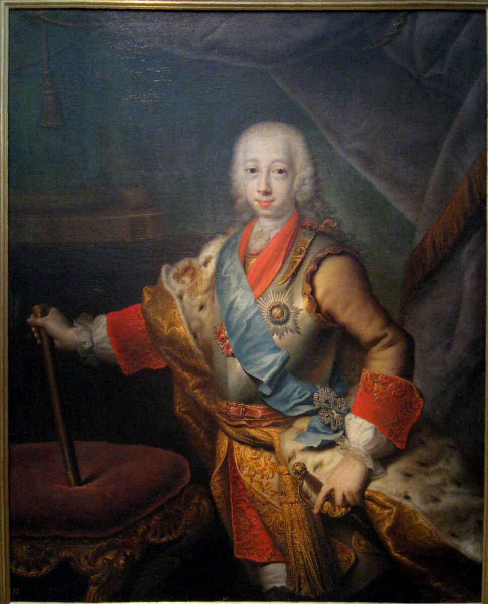 ピョートル3世、1743年
