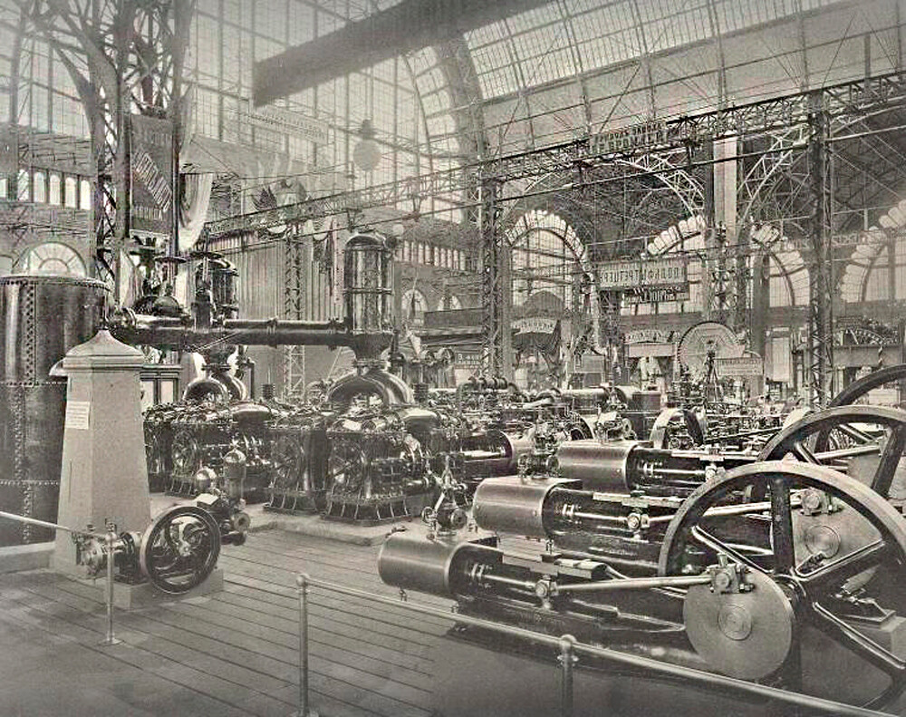 XVI Exposición Industrial y Artística de toda Rusia en Nizhni Nóvgorod. Departamento de máquinas, 1896 