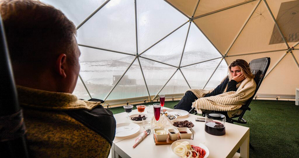 L'interno di una tenda 