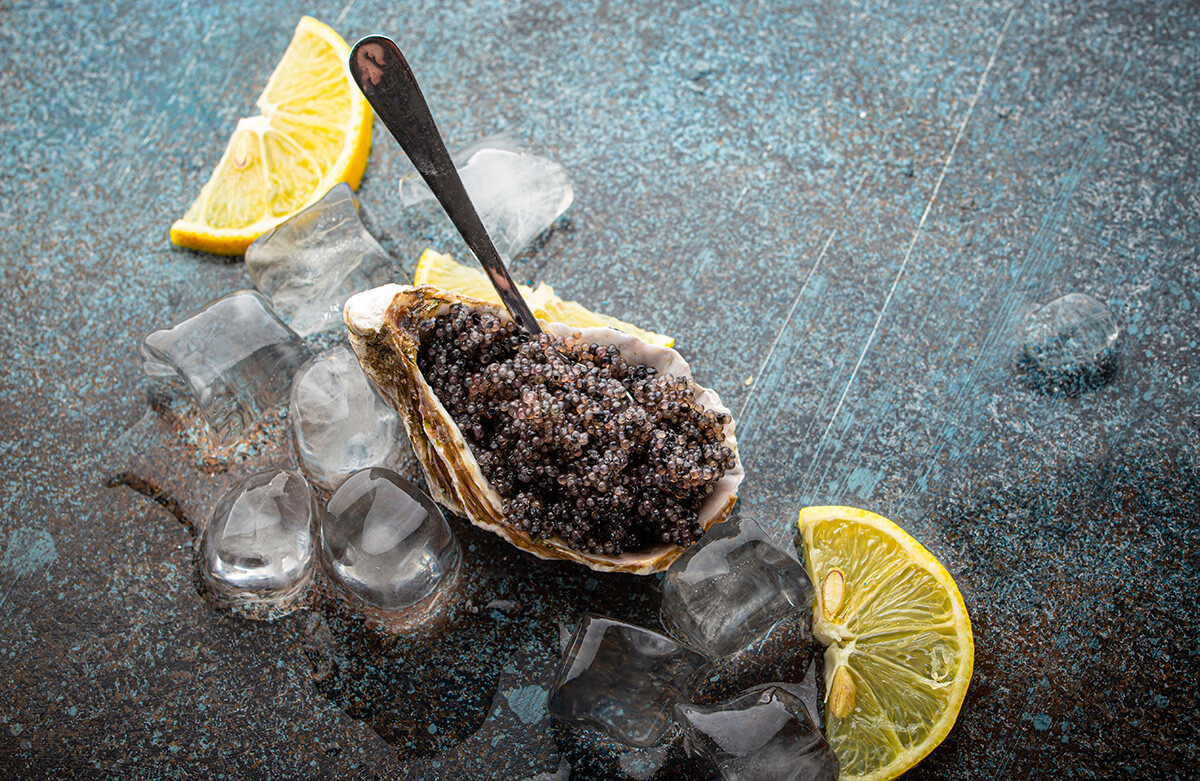 The starred sturgeon or sevruga used to be widespread in the Black, Azov and Caspian Seas, so its caviar is traditionally valued less than beluga and ossetra caviar.