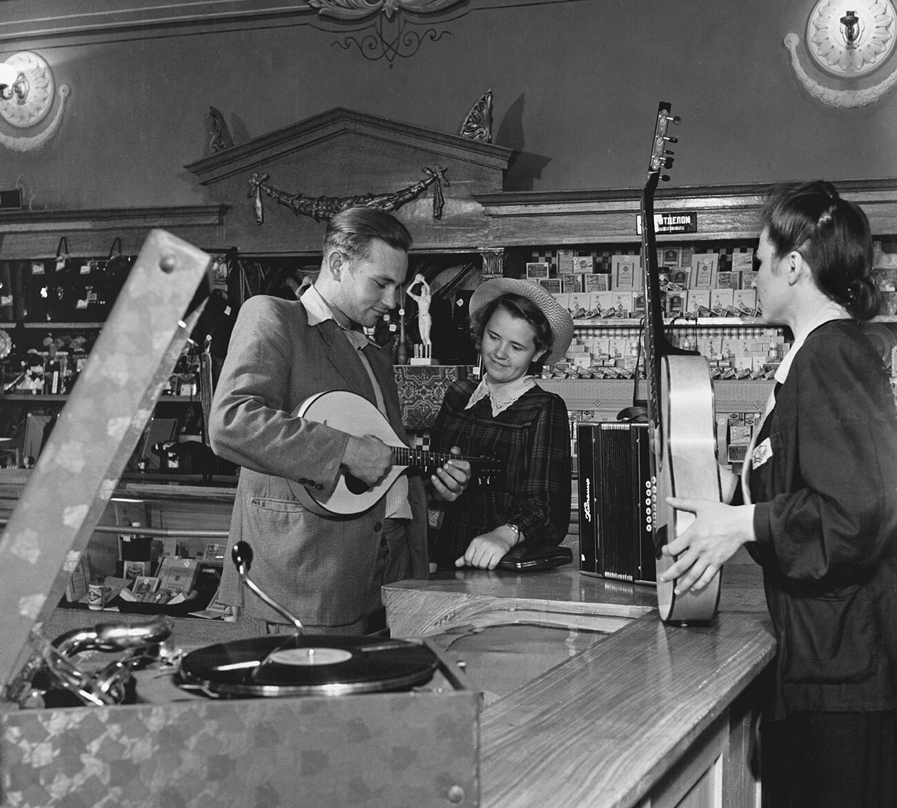 A rural department store in Rostov-on-Don Region, 1954.