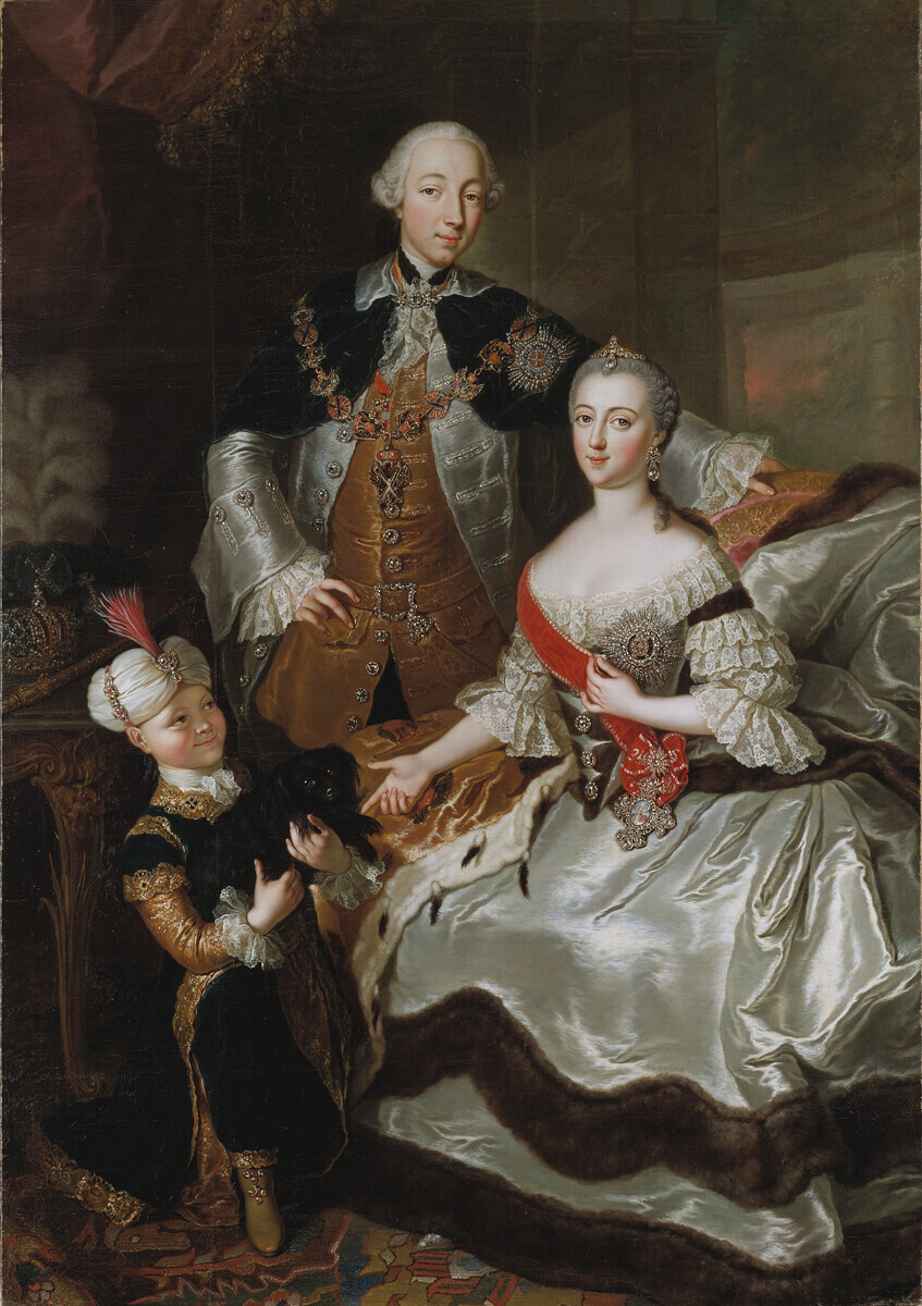 Петар Трети и Екатерина Втора, 1756 година
