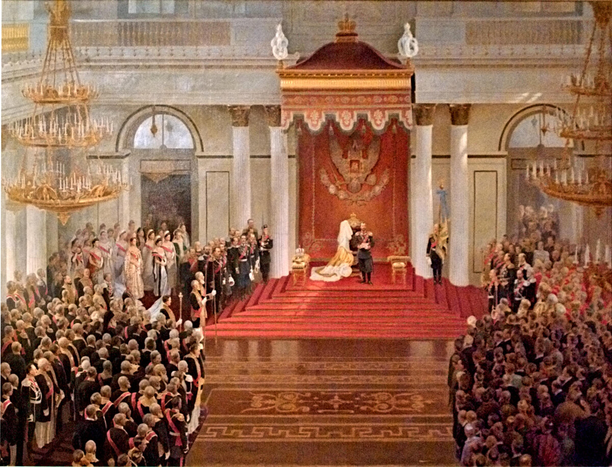 Prijem povodom otvaranja Prve Državne dume 27. travnja 1906. godine, V. V. Poljakov, 1909. 