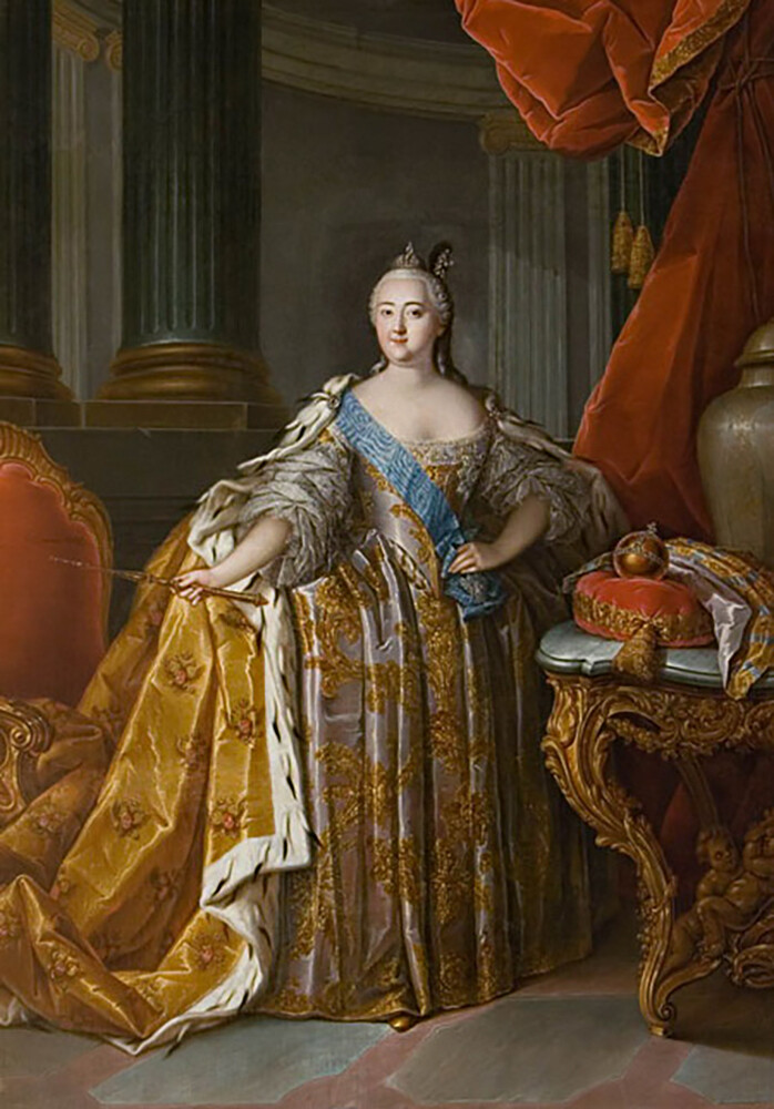 Јелисавета Петровна, 1768, рад Генриха Бухгољца 