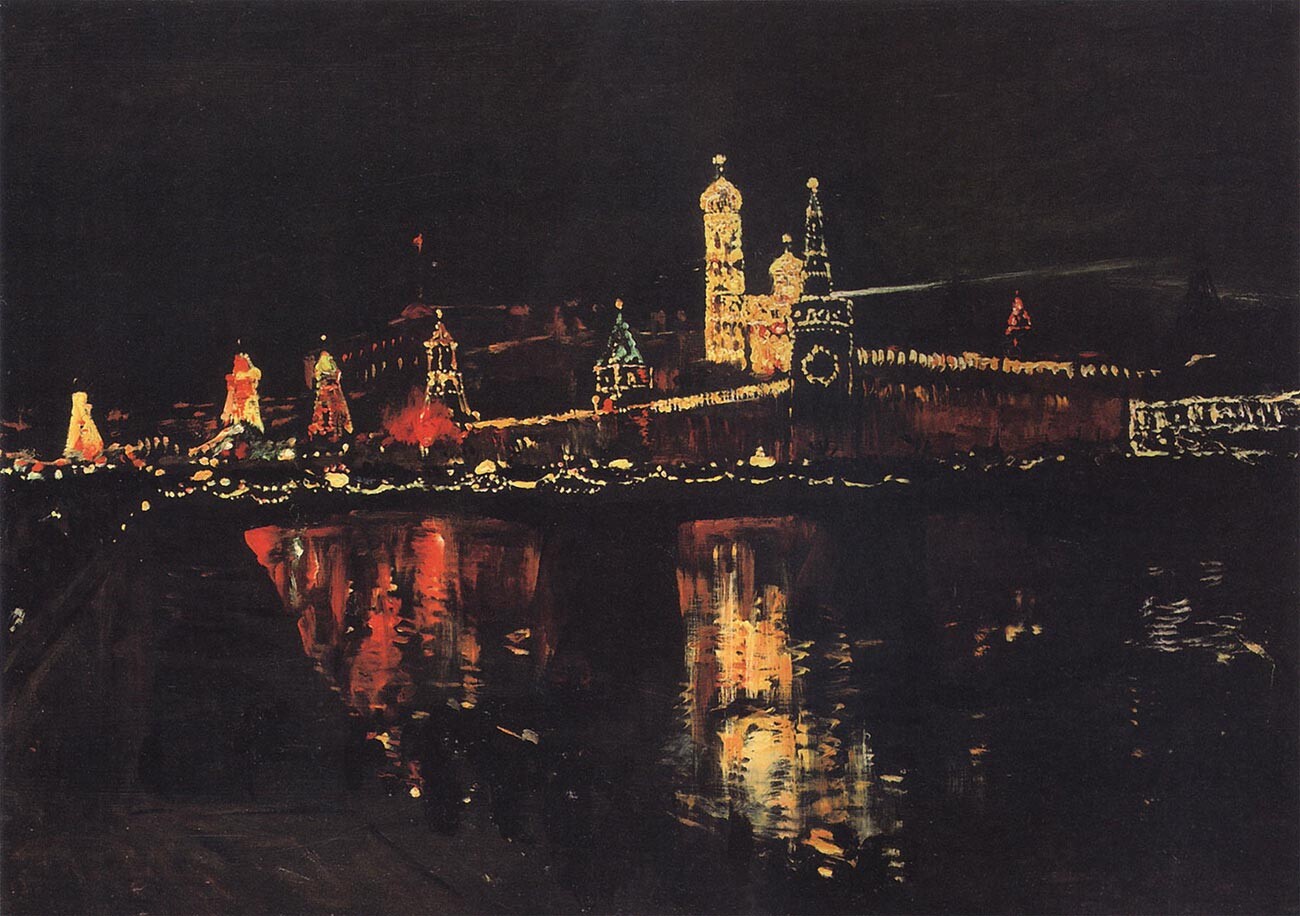 Осветљење Московског кремља у част крунисања Николаја II 1883. 