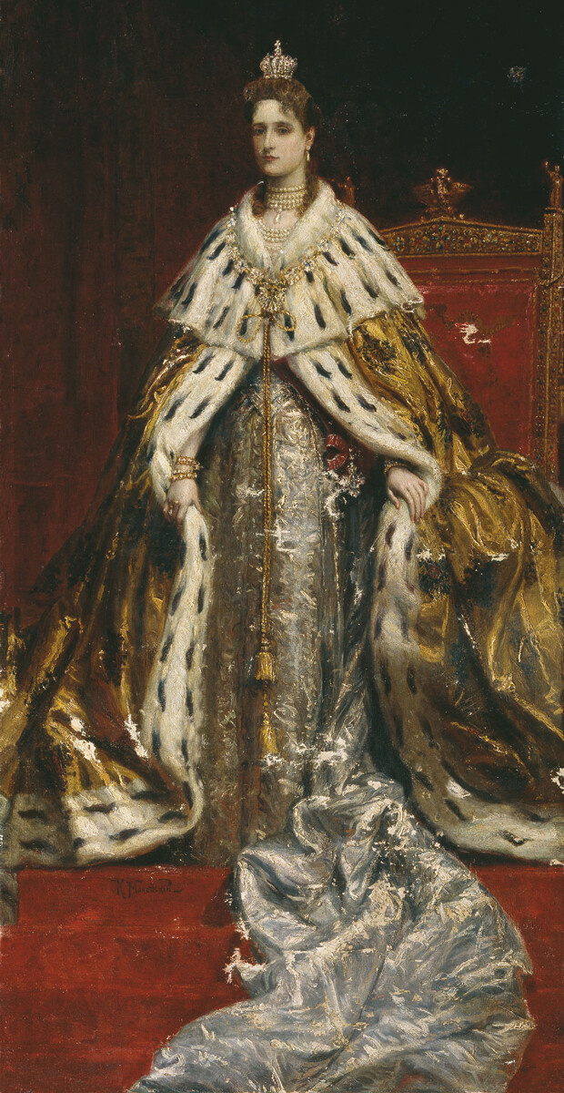 Konstantin Makovskij. Ritratto di Aleksandra Feodorovna (Alix d'Assia), 1896