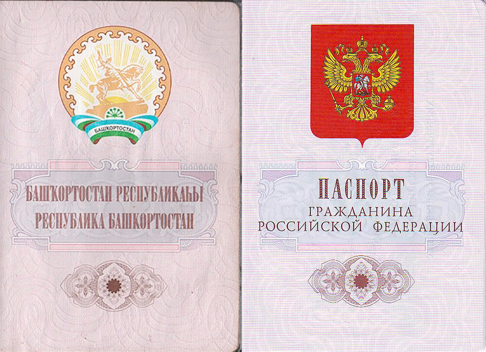 Национальный вкладыш в общероссийский паспорт