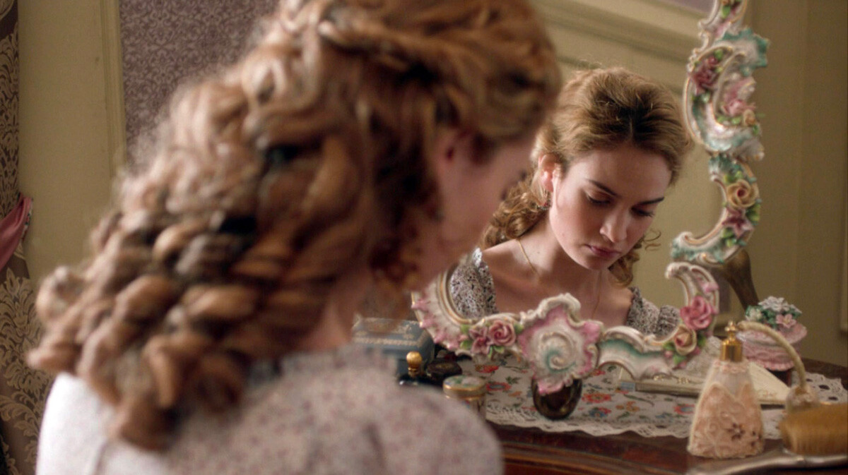 Lily James as Natasha Rostova in BBC's 'War & Peace' series