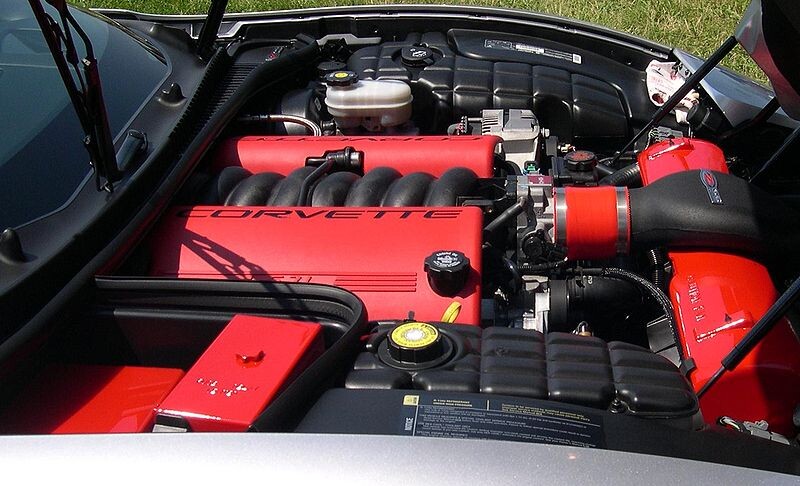 Motor de Chevrolet Corvette como el usado por el PJ-II Dreamer