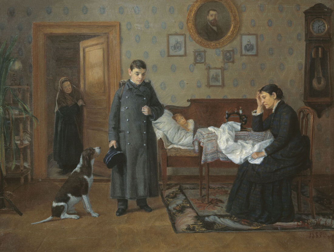 Dmitrij Žukov, Padel (na izpitu), 1885