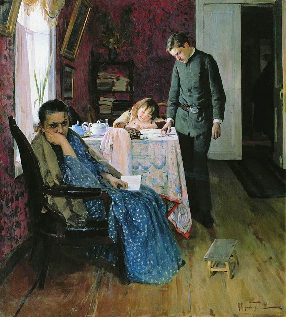 Aleksej Korin, “Bocciato di nuovo”, 1891
