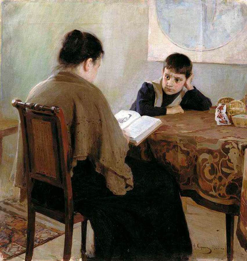 Aleksej Korin, “Sui libri”, 1900
