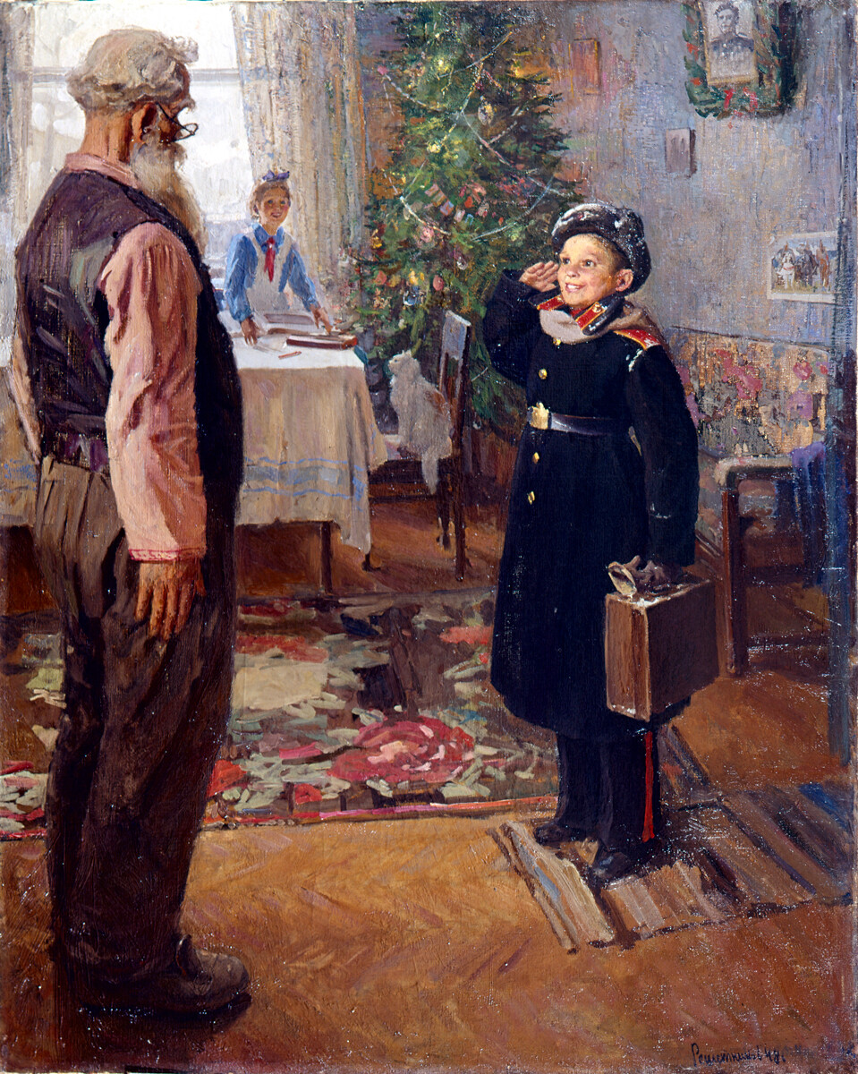 Fiodor Rechetnikov. Arrivé en vacances. 1948 