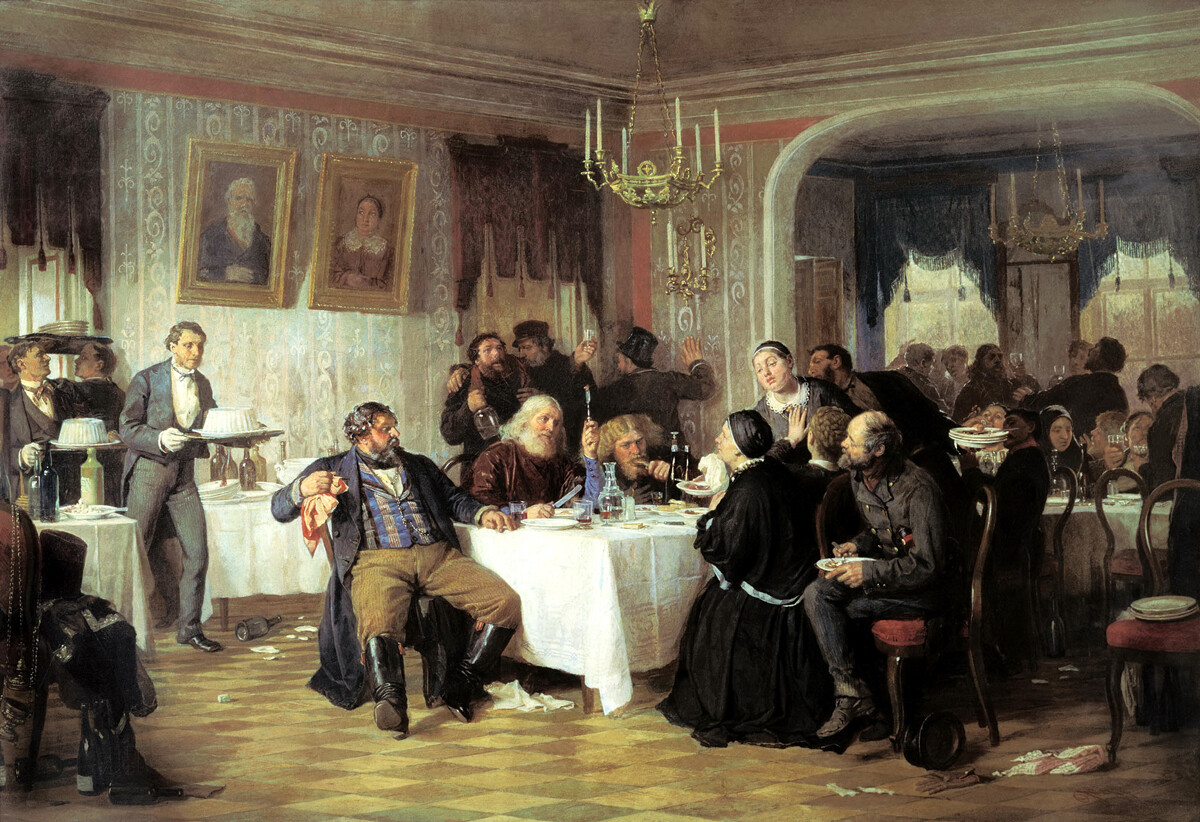 Помен у кући трговца, 1876, Фирс Журављов