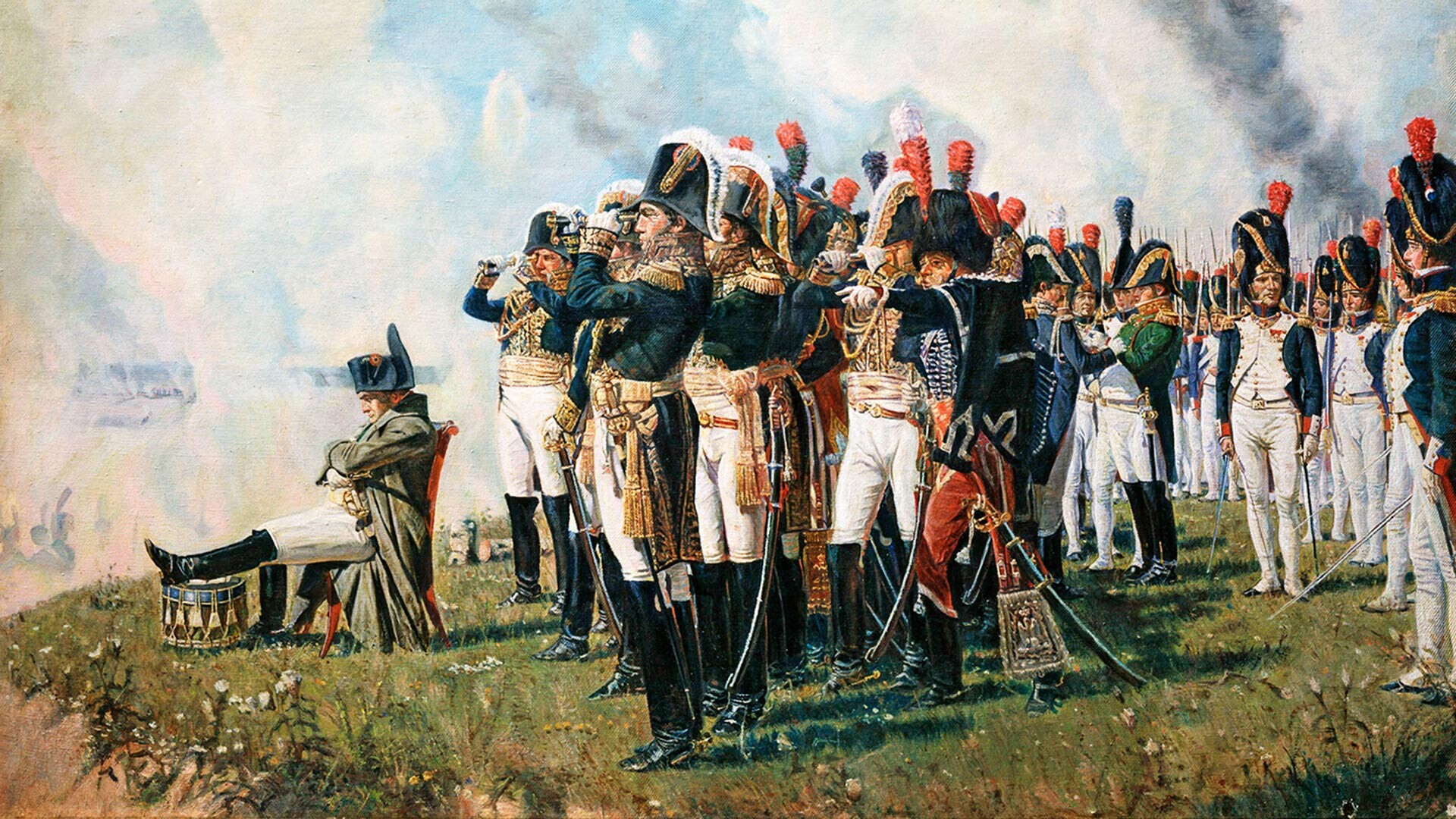 Napoleon bei Borodino.