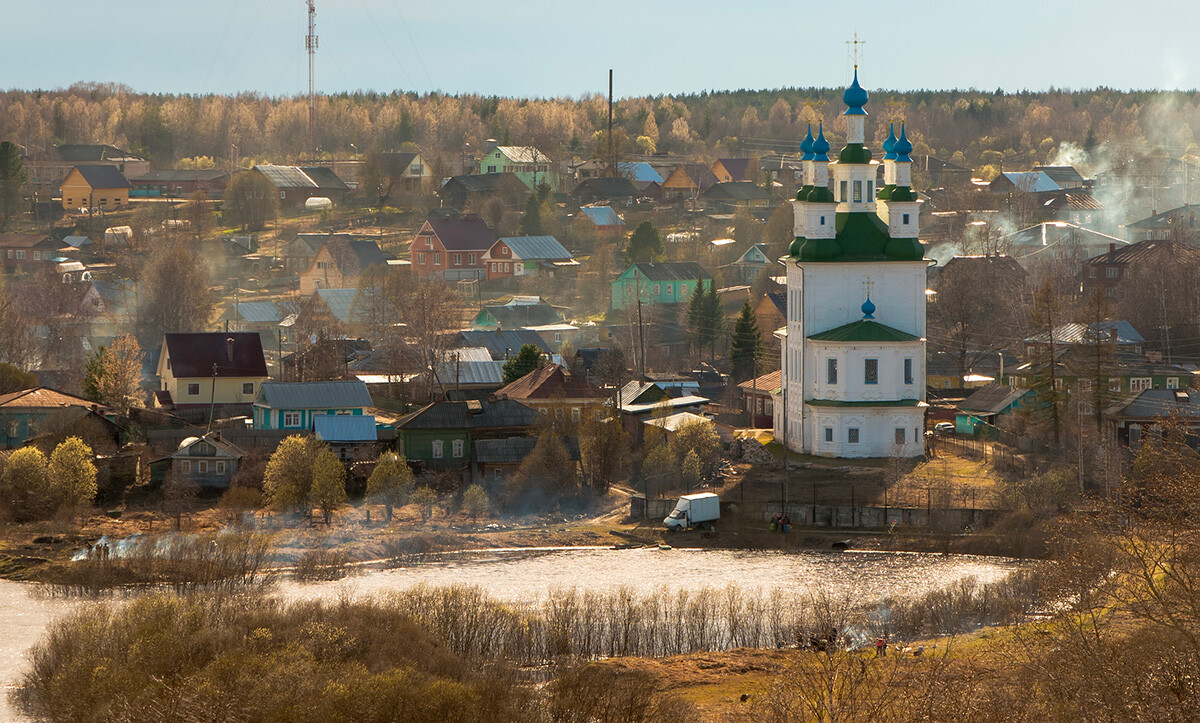 Die Stadt Totma, Region Vologda. 