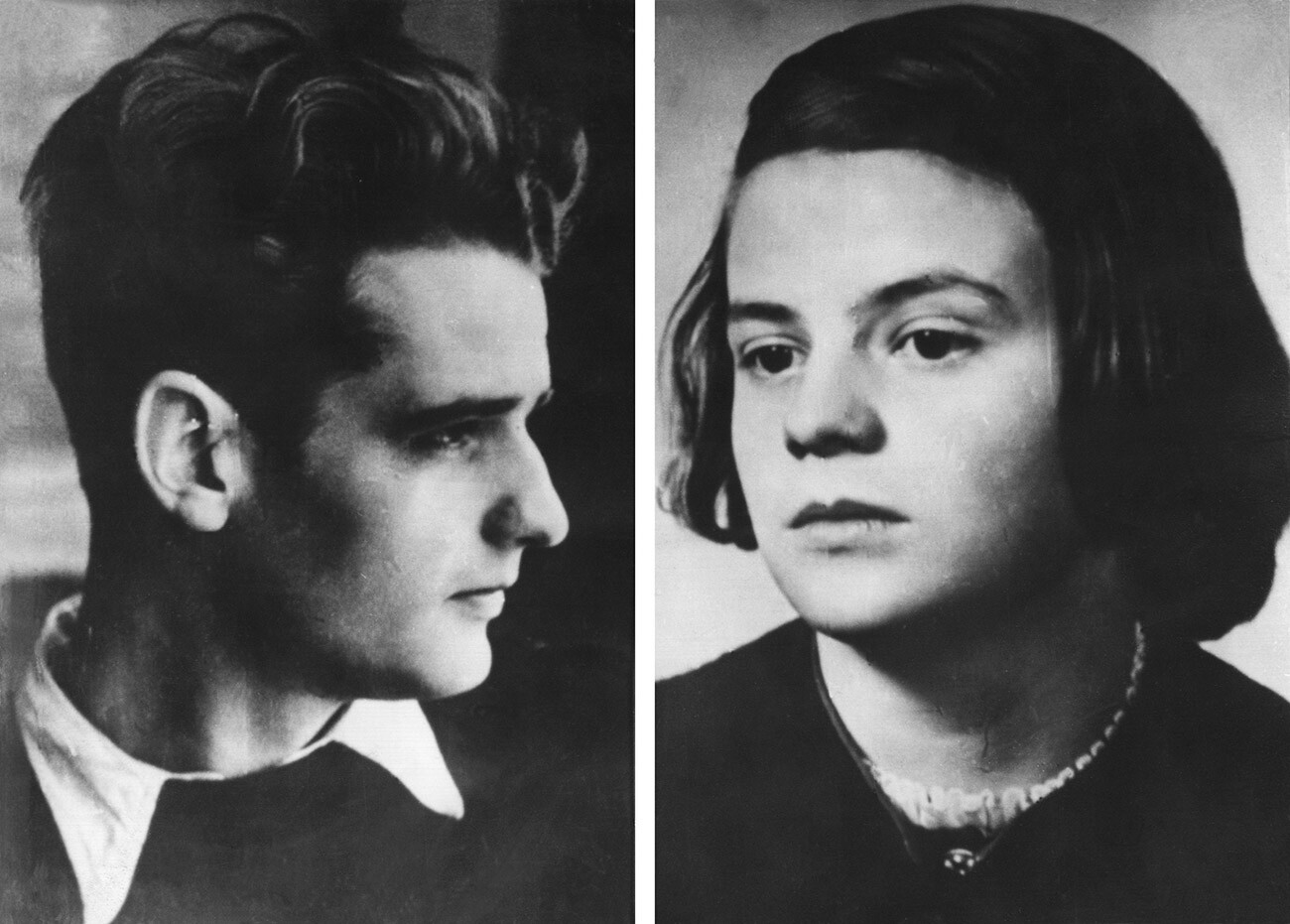 Hans and Sophie Scholl.