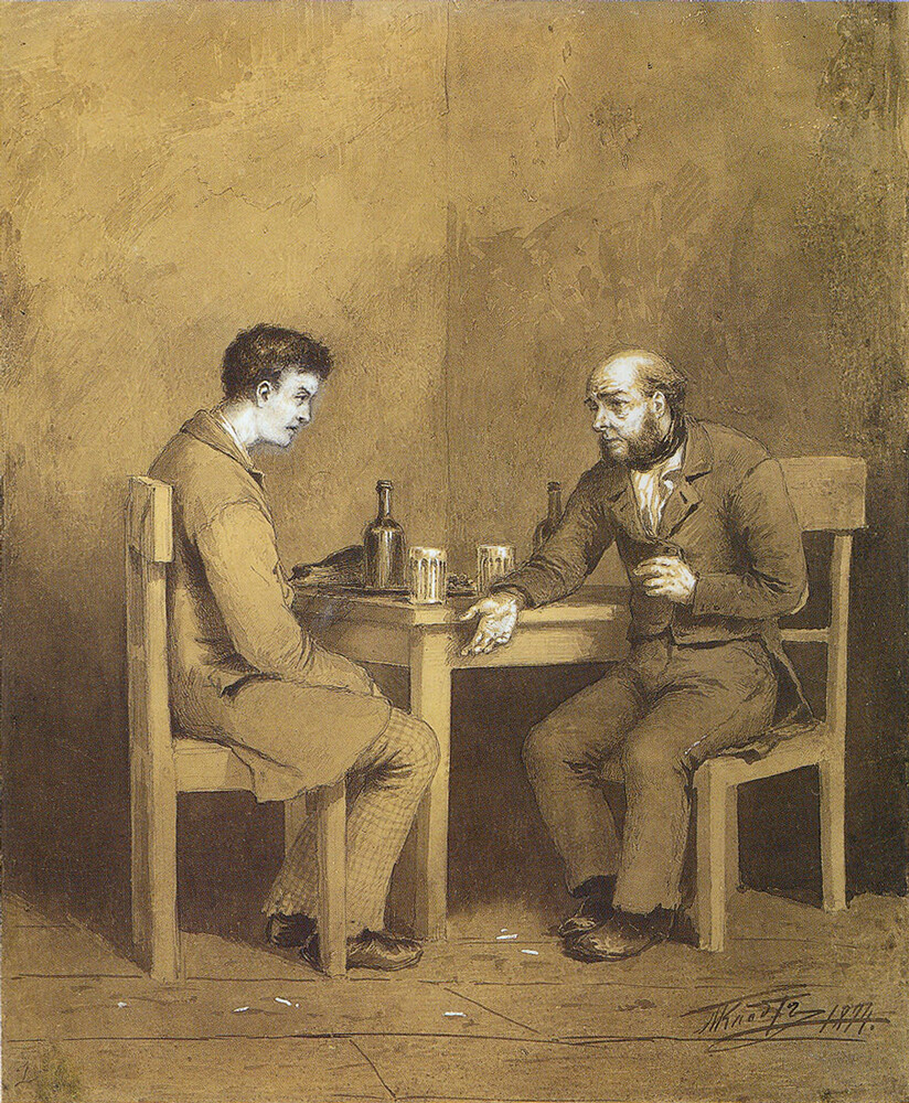 ラスコーリニコフとマルメラードフ