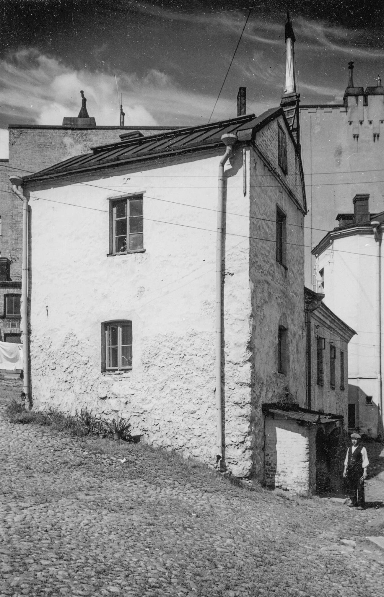 Meščanova hiša 1930-1939, Viborg, Leningrajska regija. Najstarejša stanovanjska stavba v Rusiji iz 16. stoletja