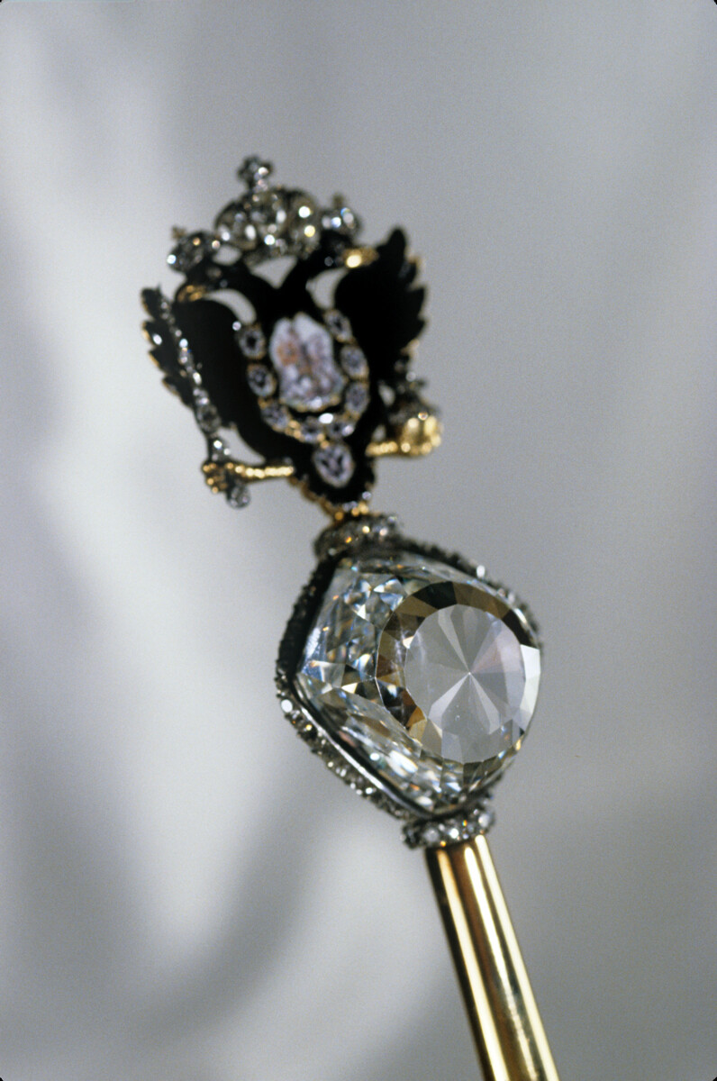 The Orlov diamond in the Scepter of Imperial Russia