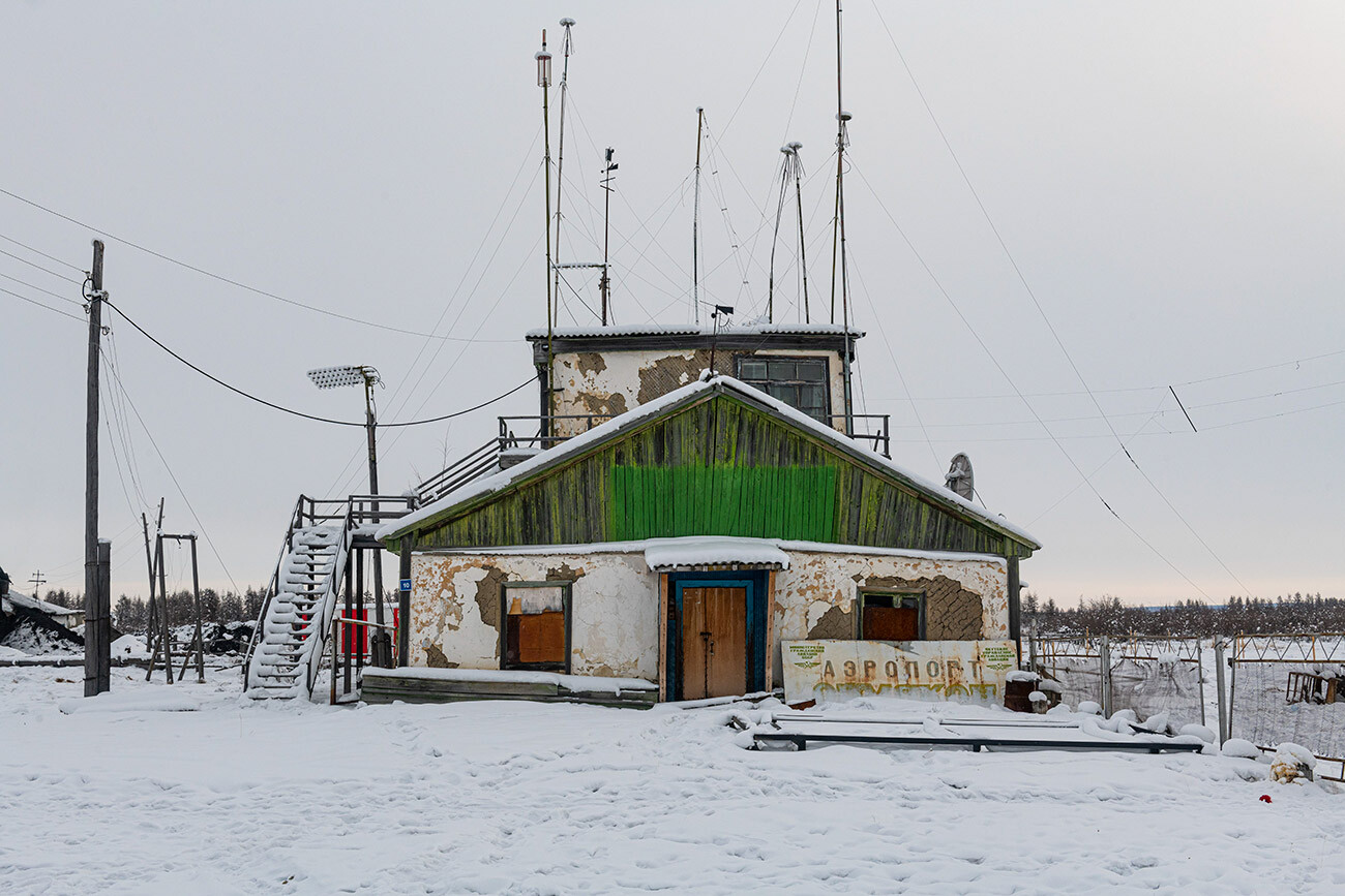 Staro letališče v Tomtorju, enem najhladnejših krajev na svetu, cesta Kosti, Republika Saha, Jakutija, Rusija