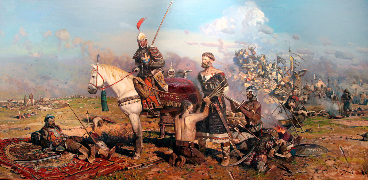 La batalla en el río Kalka, 1996, Pavel Ryzhenko