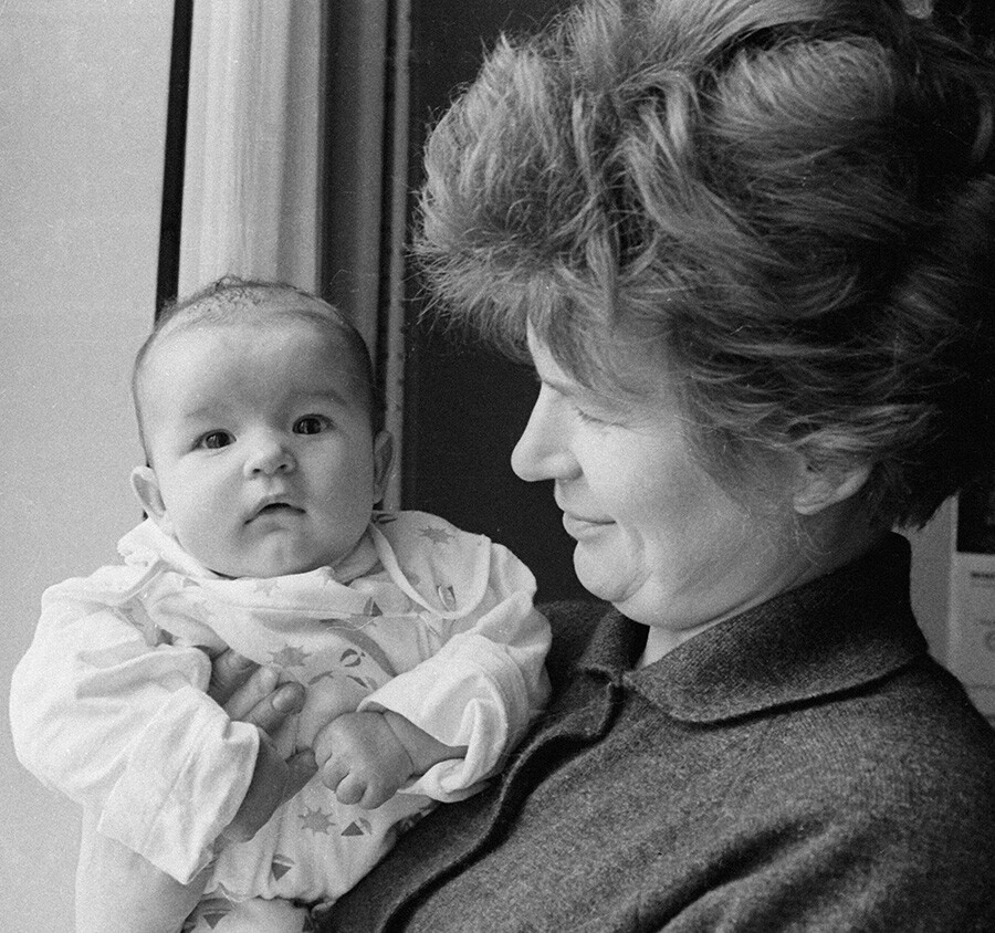 Valentina Tereshkova with her daughter