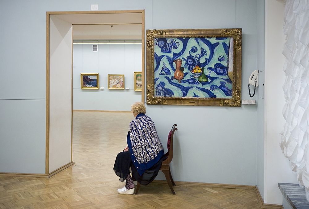 "Natura morta con tovaglia blu", Henry Matisse, Museo dell'Hermitage